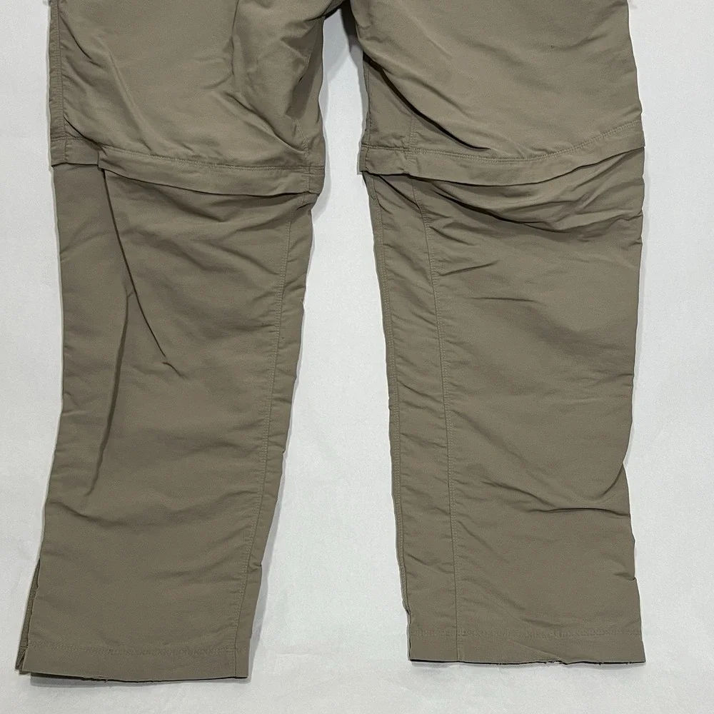 The North Face Tan Khaki Cargo Outdoor Hiking Zip Leg Pants Men Size 2XL